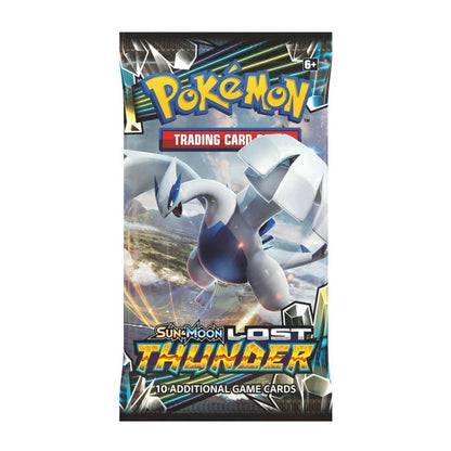 Lost Thunder booster pack with the Lugia wrapper, English Sun & Moon SM8, sealed