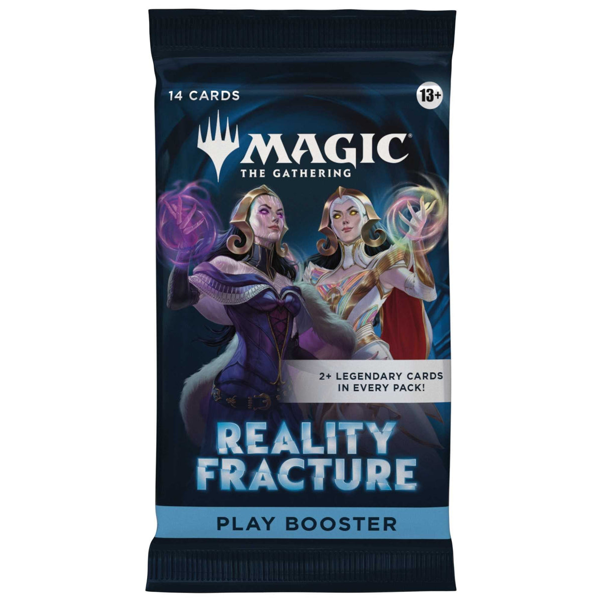 Sealed single Play Booster pack from Magic: The Gathering Reality Fracture, holding 14 cards