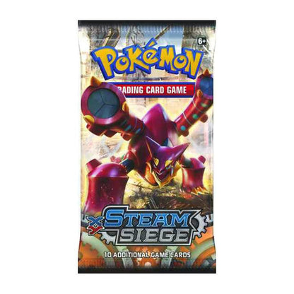 Steam Siege booster pack with the Volcanion wrapper, English XY11, sealed