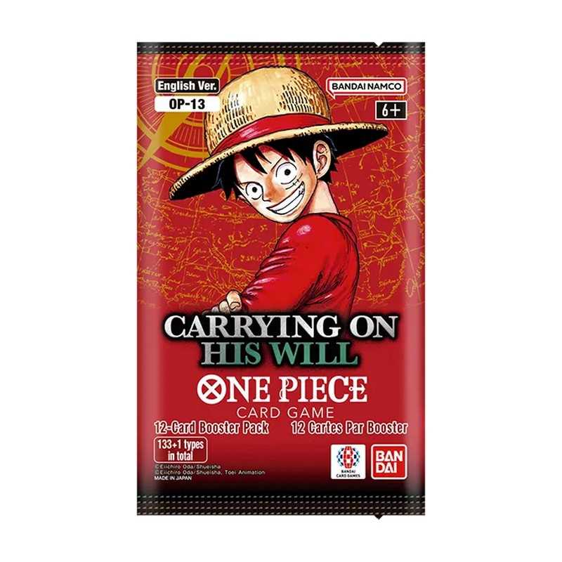 One Piece Card Game OP-13 Carrying on His Will English booster pack, official product shot