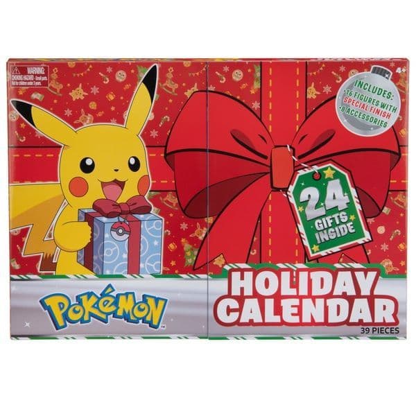Pokémon Advent Calendar 2021, a festive Pokémon TCG countdown calendar, shown front-on