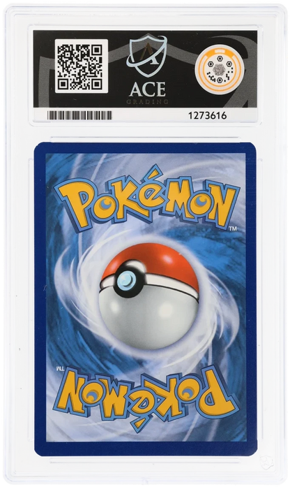 Arceus V SWSH204, ACE 8 NM-MT graded slab, reverse showing cert 1273616