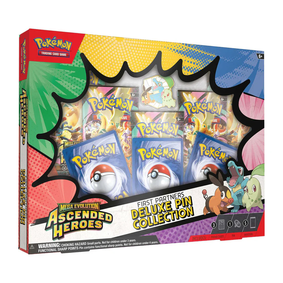 Pokémon TCG Mega Evolution Ascended Heroes First Partners Deluxe Pin Collection box, sealed