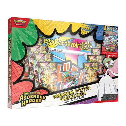 Pokémon TCG Mega Evolution Ascended Heroes Poster Collection with Gardevoir artwork