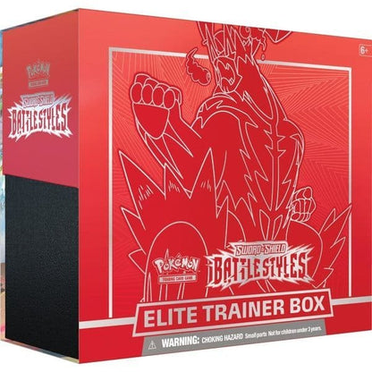 Packaging detail on the Pokémon Battle Styles Elite Trainer Box