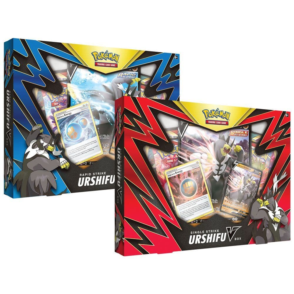 Pokémon TCG Battle Styles Single Strike and Rapid Strike Urshifu V box shown front-on
