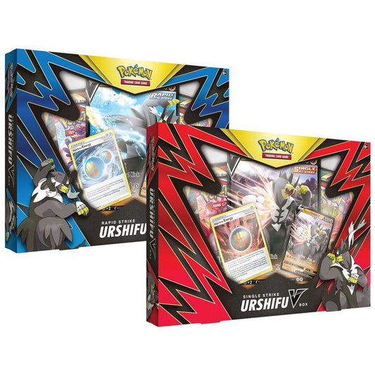 Pokémon TCG Battle Styles Single Strike and Rapid Strike Urshifu V box shown front-on