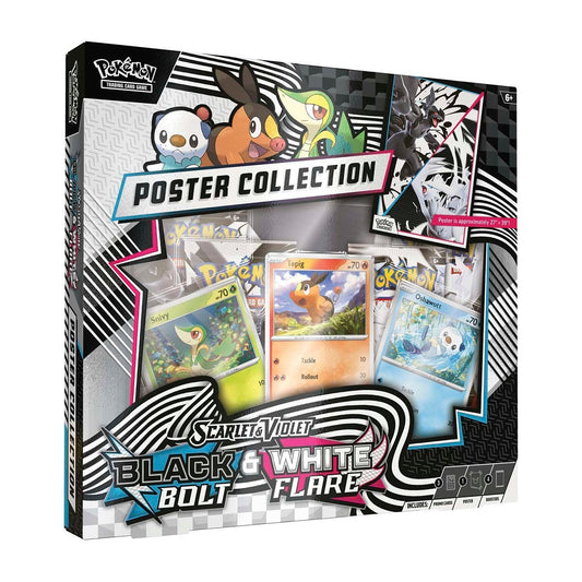 Pokémon TCG Black Bolt and White Flare Unova Poster Collection box, sealed