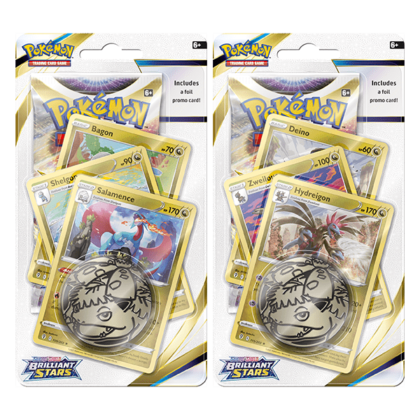 Pokémon TCG Sword & Shield Brilliant Stars premium booster pack blister, sealed