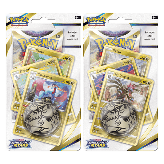 Pokémon TCG Sword & Shield Brilliant Stars premium booster pack blister, sealed