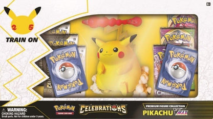 Pokémon Celebrations Premium Figure Collection with Pikachu VMAX on the box