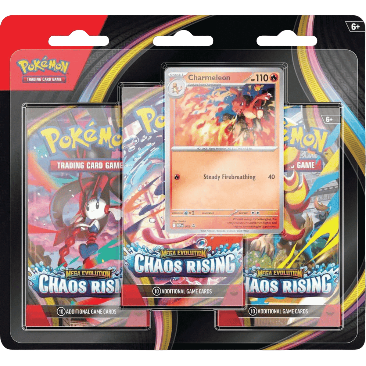 Pokémon TCG Chaos Rising 3-Pack Blister