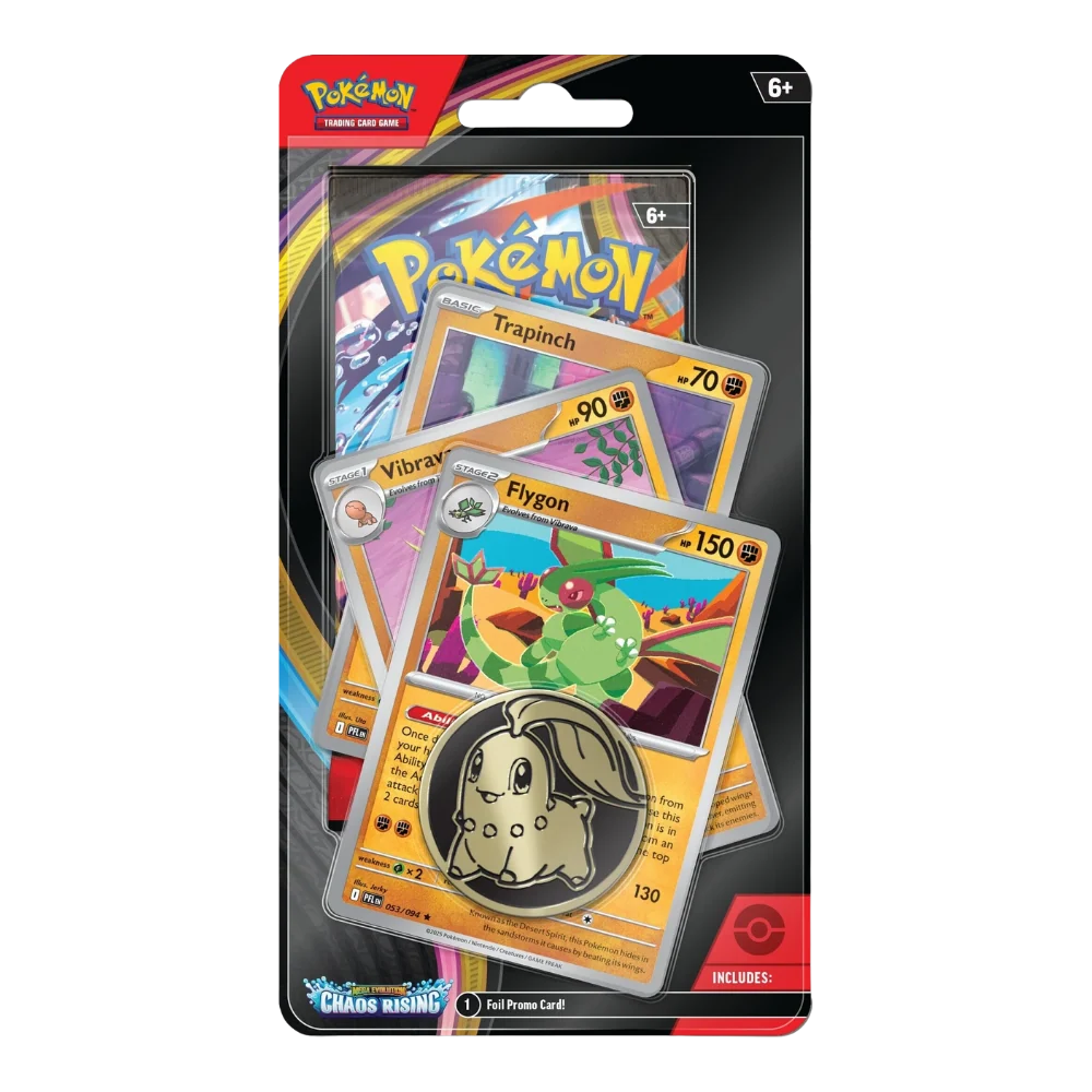 Pokémon TCG Chaos Rising check lane blister, second view of the sealed retail blister pack