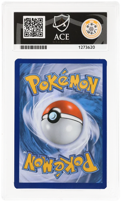 Charizard 11/108, ACE 8 NM-MT graded slab, reverse showing cert 1273620