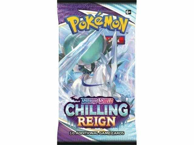 Further Pokémon Chilling Reign booster pack wrapper artwork variant