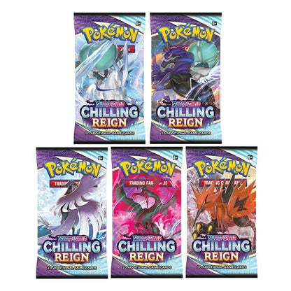 Pokémon Chilling Reign booster pack, sealed pack from the Chilling Reign expansion