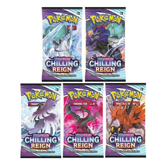 Pokémon Chilling Reign booster pack, sealed pack from the Chilling Reign expansion