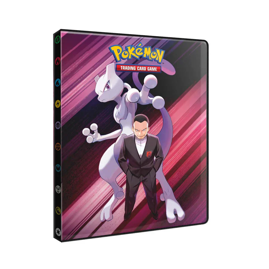 Detail view of the Destined Rivals Team Rocket 9-pocket portfolio by Ultra PRO