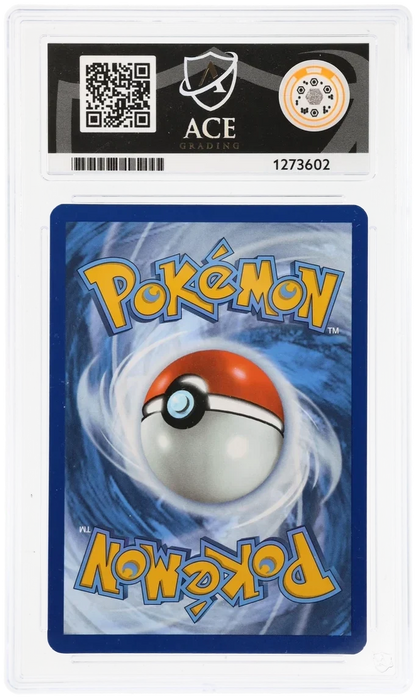 Eevee 133/165, ACE 9 MINT graded slab, reverse showing cert 1273602