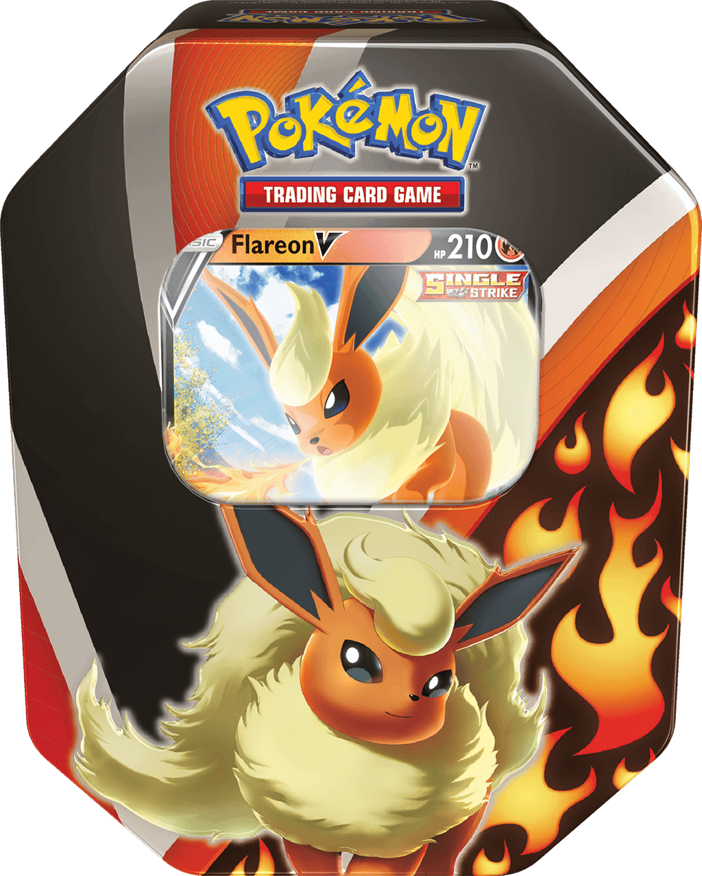 Pokémon TCG Eevee Evolutions tin design options shown side by side