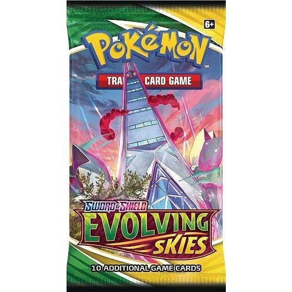 Another Pokémon TCG Evolving Skies booster pack wrapper design from the set