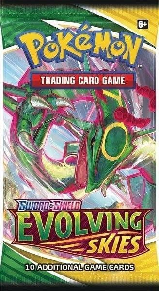 Further wrapper artwork variant for the Pokémon TCG Evolving Skies booster pack