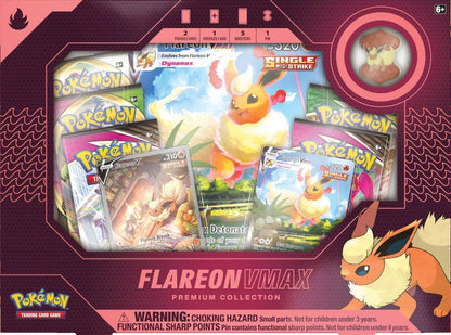 Flareon VMAX Premium Collection shown from an alternate angle