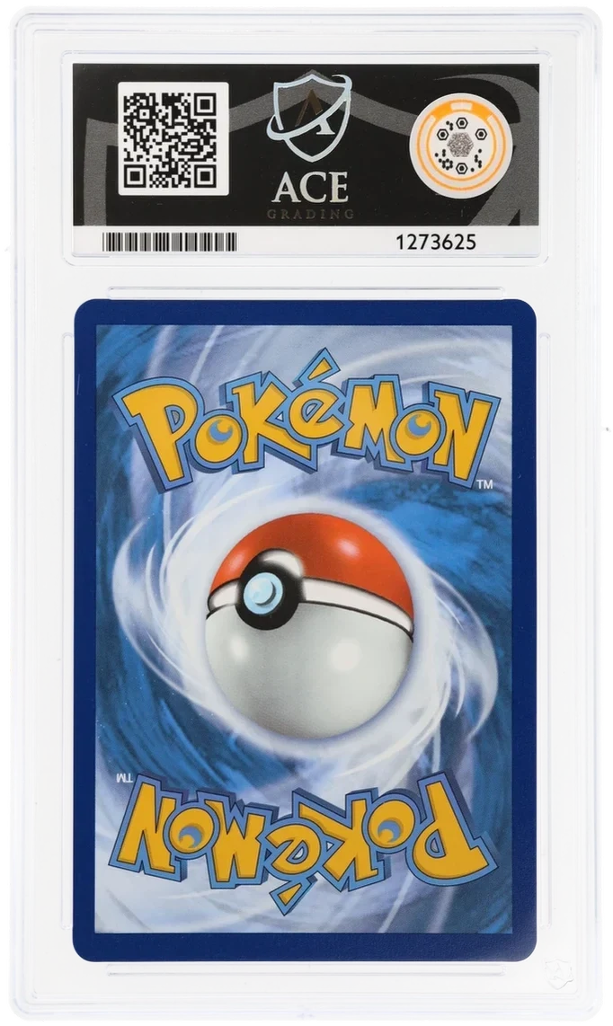 Galarian Moltres V TG20/TG30, ACE 10 GEM MINT graded slab, reverse showing cert 1273625