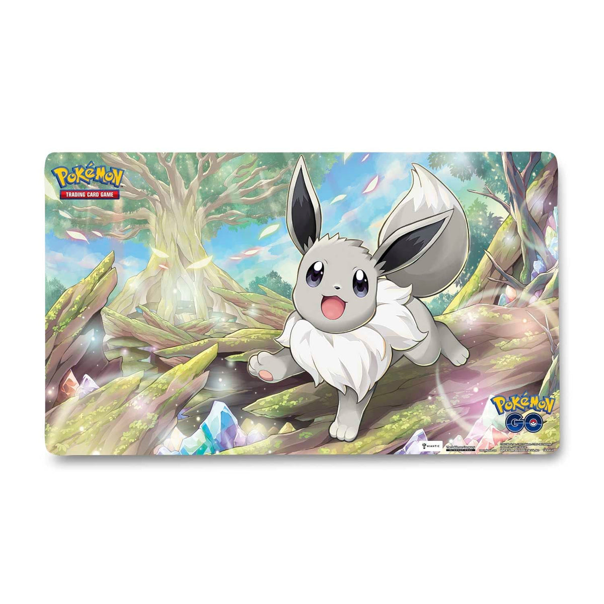 Side view of the Pokémon TCG Pokémon GO Radiant Eevee Premium Collection box