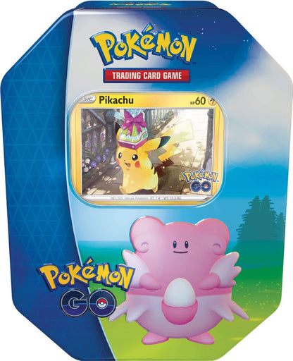 Blissey design of the Pokémon TCG Pokémon GO collector tin