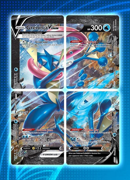 Pokémon Greninja V-UNION Special Collection contents shown laid out