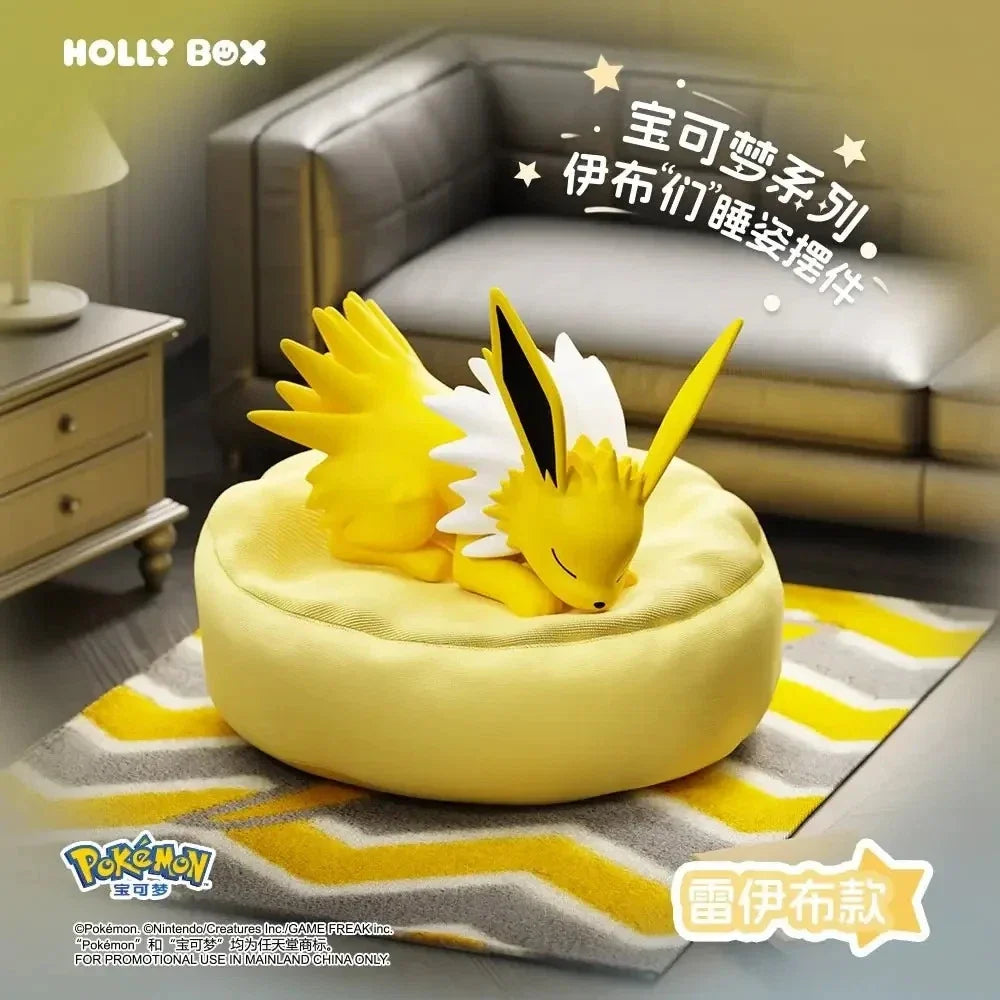 Official Pokémon Holly Box Sleeping Eeveelution collectable figure