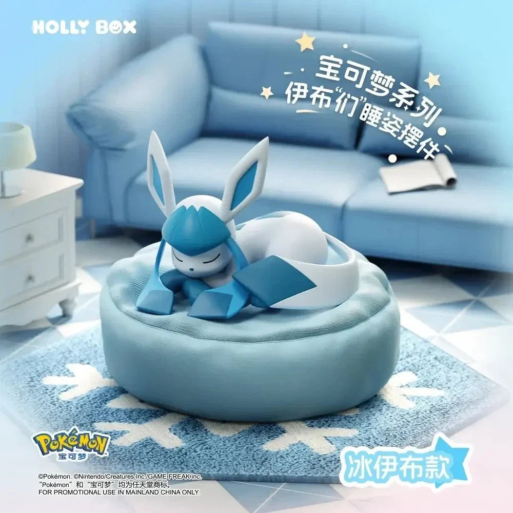 Official Holly Box Pokémon Sleeping Eeveelution collectable blind box figure