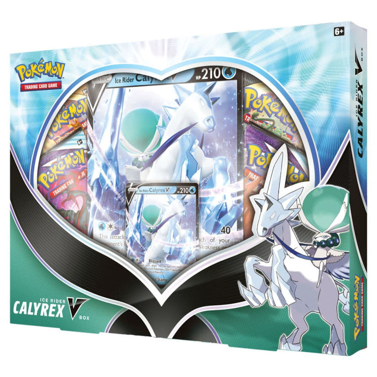 Ice Rider Calyrex artwork from the Pokémon TCG Calyrex V Box