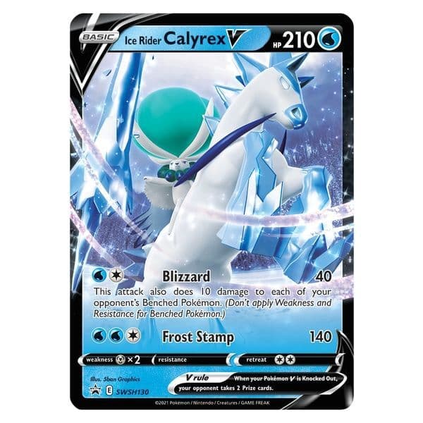 Further product view of the Pokémon Ice and Shadow Rider Calyrex V Box packaging