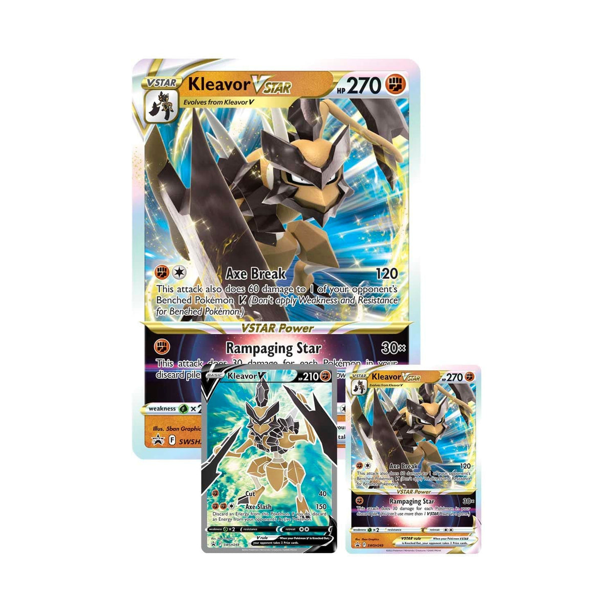 Pokémon TCG Kleavor VSTAR Premium Collection box close-up packaging detail