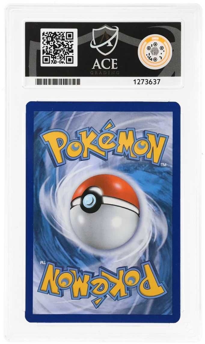 Magearna EX 110/114, ACE 8 NM-MT graded slab, reverse showing cert 1273637