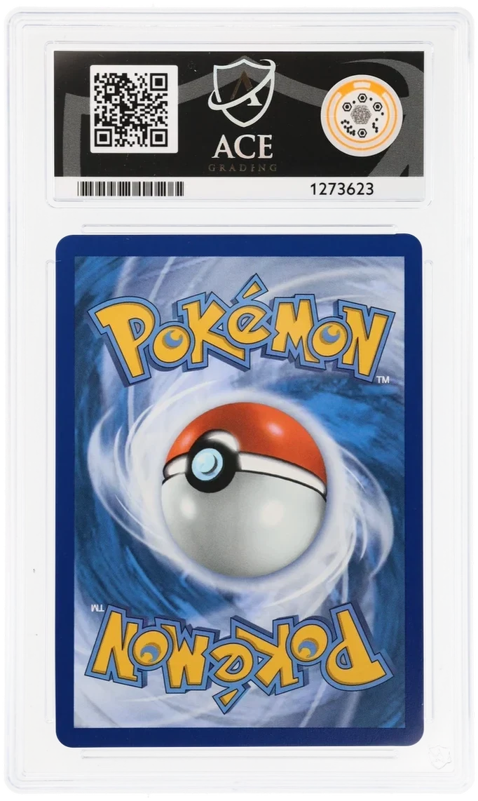 Mega Charizard X ex 023, ACE 8 NM-MT graded slab, reverse showing cert 1273623