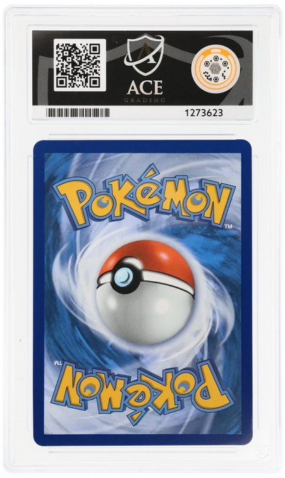 Mega Charizard X ex 023, ACE 8 NM-MT graded slab, reverse showing cert 1273623