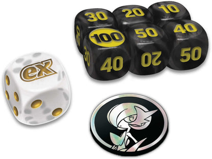 Packaging detail on the Pokémon Mega Evolution Gardevoir Elite Trainer Box