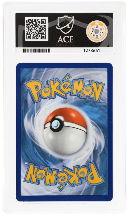 Mimikyu V 148/163, ACE 10 GEM MINT graded slab, reverse showing cert 1273651