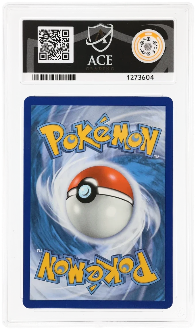 Morpeko VMAX 204/202, ACE 10 GEM MINT graded slab, reverse showing cert 1273604