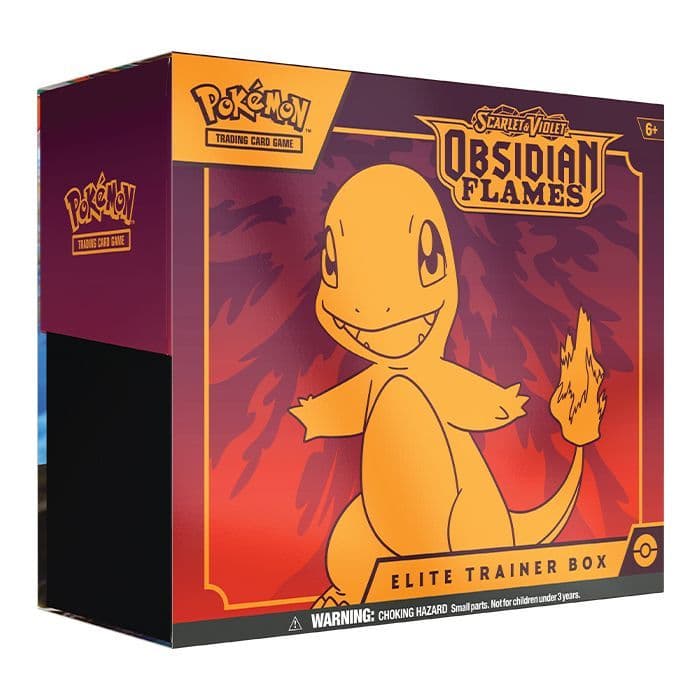 Pokémon TCG Obsidian Flames Elite Trainer Box, sealed box for the Obsidian Flames set