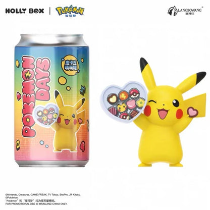 Pikachu Picnic Figure Can Bonbon design, Pikachu figure with chocolates