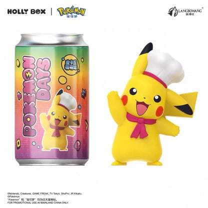 Pikachu Picnic Figure Can Chef design, Pikachu figure wearing a chef's hat
