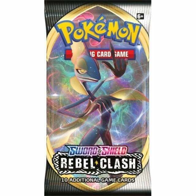 Pokémon Rebel Clash booster pack showing an alternative artwork variant