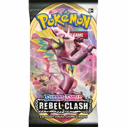 Pokémon Rebel Clash sealed booster pack, third artwork variant