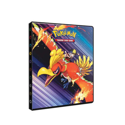 Pokémon Scarlet & Violet 10 four-pocket trading card portfolio binder shown from an alternate angle