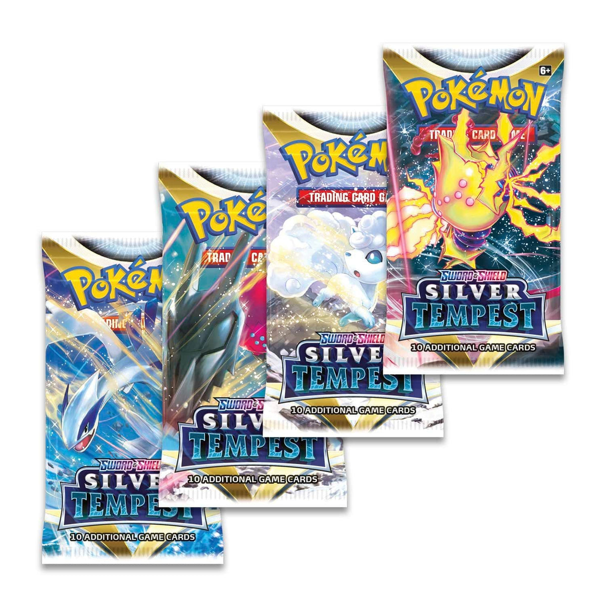 Pokémon Silver Tempest sealed booster box pictured at an angle