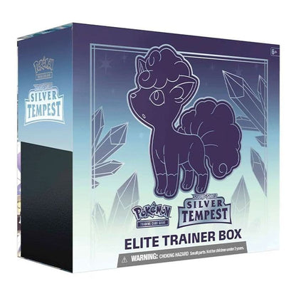 Pokémon TCG Silver Tempest Elite Trainer Box shown front-on with Lugia VSTAR artwork